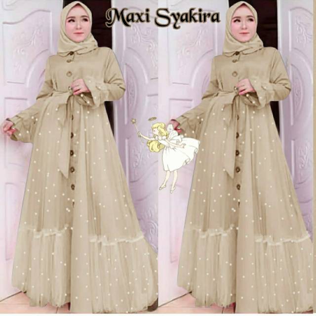 Gaun Gamis Pesta Mewah kondangan nikahan Lebaran busui Gaun Gamis Pesta Mewah kondangan nikahan Lebaran busui