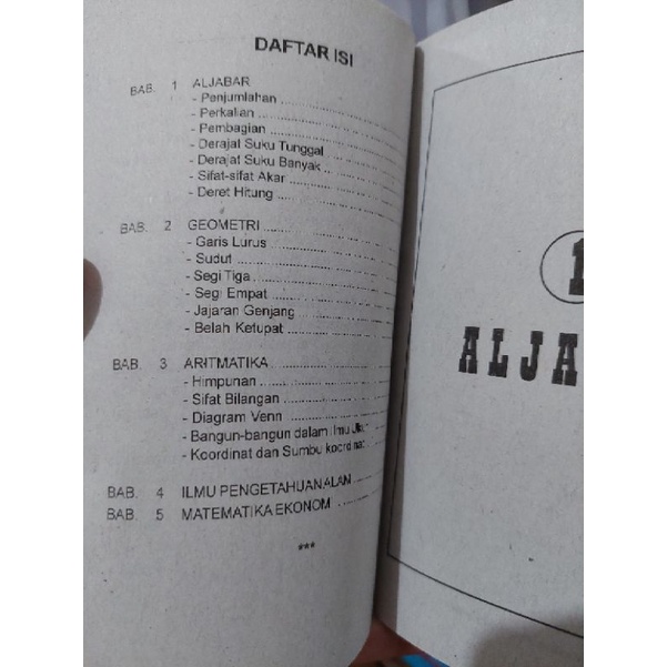 Buku Rumus Matematika (Berhitung lengkap) Untuk SMP