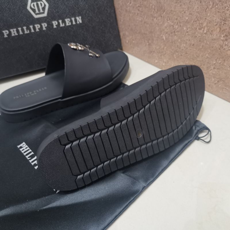 sandal pria philipp plein sendal cowok flat selop slide mirror