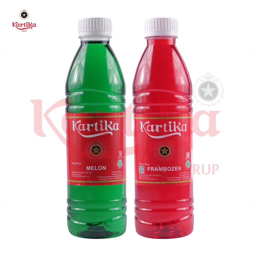 

KARTIKA Sirup Frambozen 400 ml & Melon 400 ml