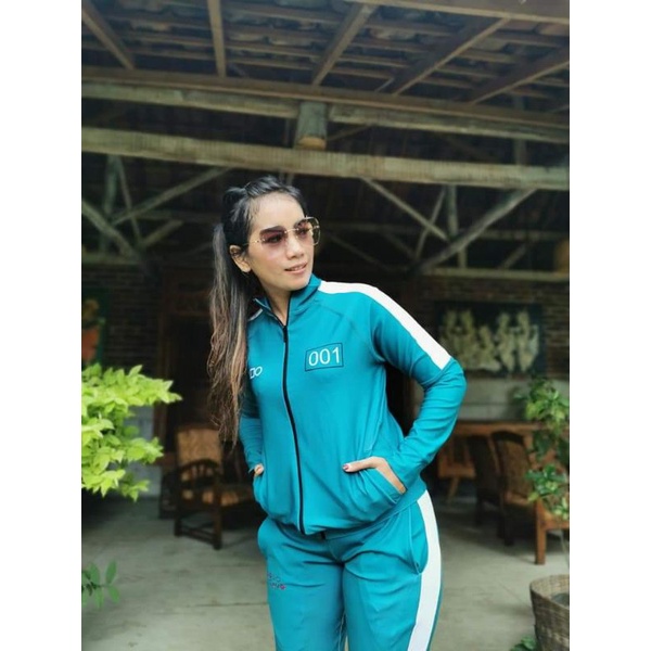 Pakaian Olahraga Wanita SXB SQUID GAME EDITION JACKET AND JOGGER