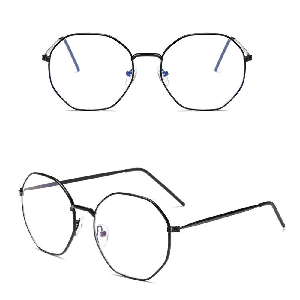 Kacamata Logam Populer Fashion Poligon Vintage Ultra Ringan Frame