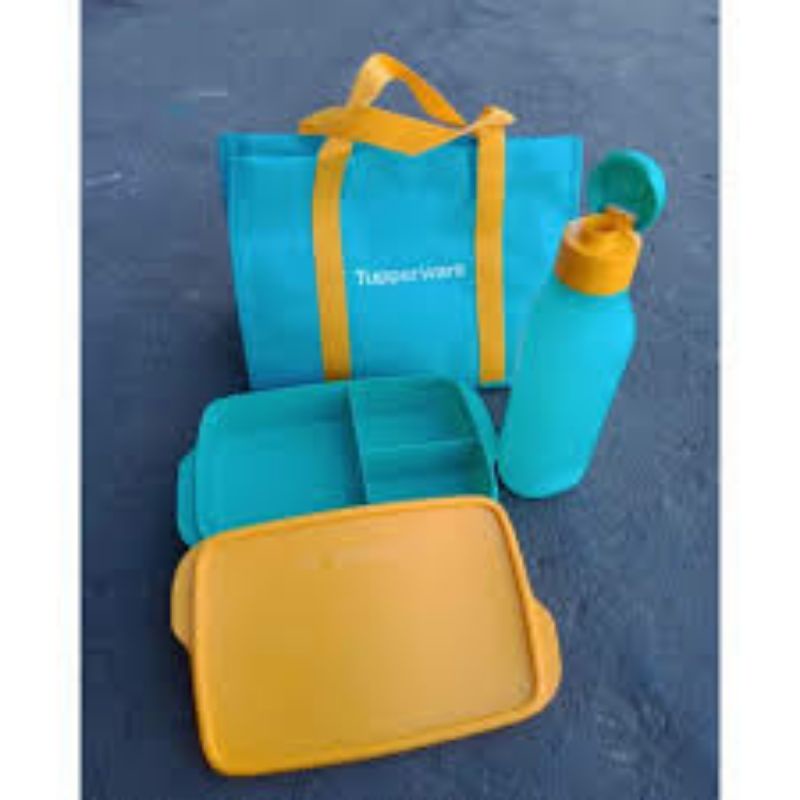 PROMO BARU cool teen ori Tupperware original / lunch box set free tas
