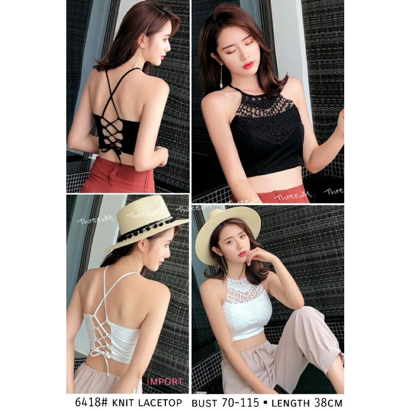 6418# KNIT LACETOP IMPORT