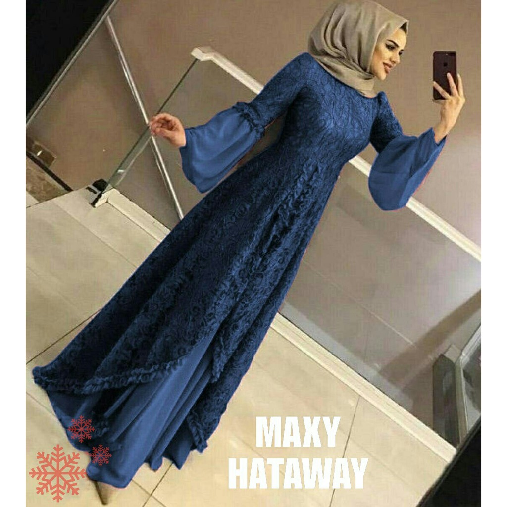 Dress Hhatiaa - Baju Muslim Perempuan Terbaru - Baju Gamis Wanita