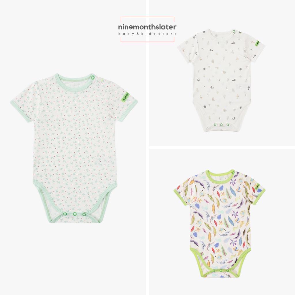 Hamako Round Neck Bodysuit - Jumper Bayi Tencel Baju Rumahan Anak Bayi Body Suit Jumpsuit Onesie Onesies