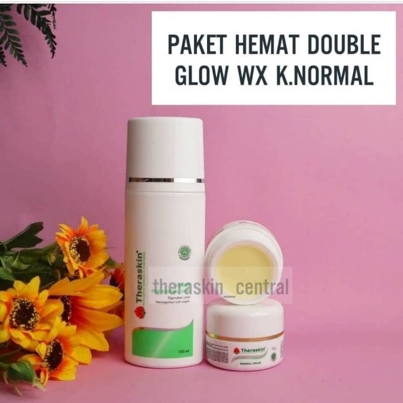 Original paket hemat double glow WX kulit normal.