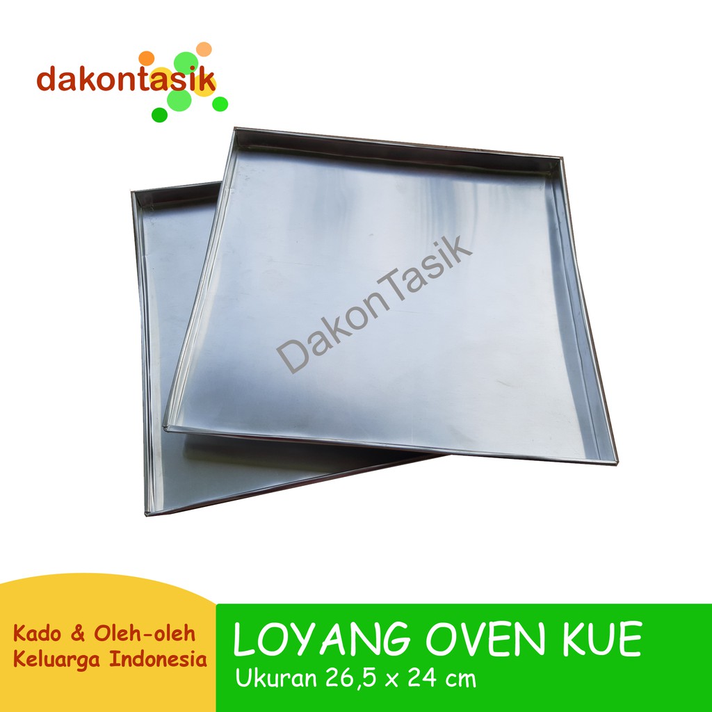 Dakontasik - Loyang Kue Untuk Oven Microwave Size 24 X 26 Cm