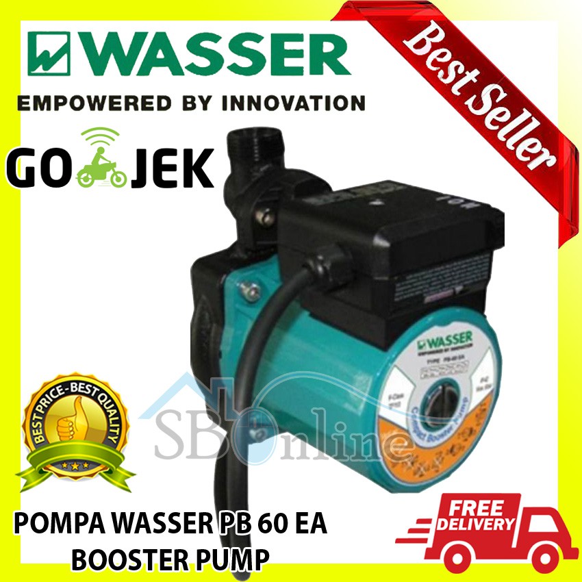 Wasser PB-60 EA Pompa Booster Garansi Resmi