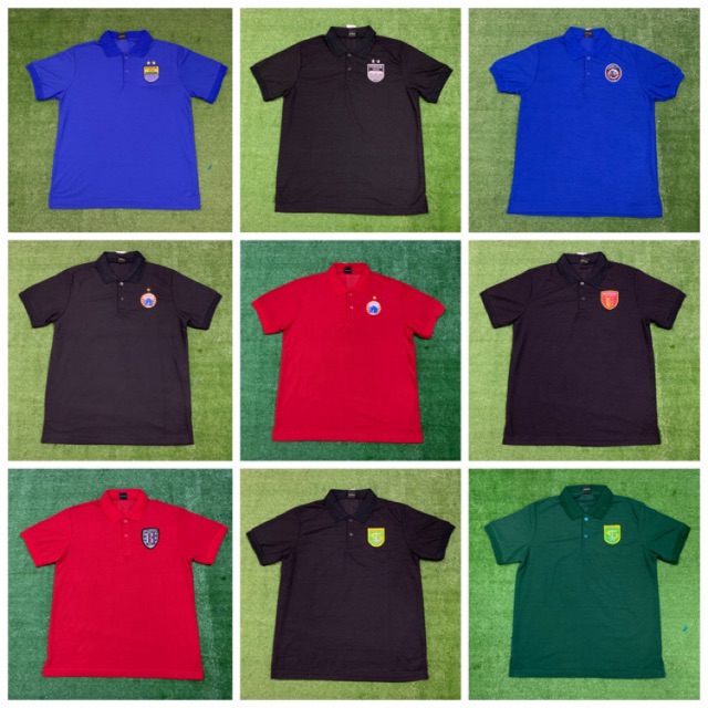 Kaos Polo Shirt Pria / Baju Bola Kerah Klub Lokal / Fashion Pria