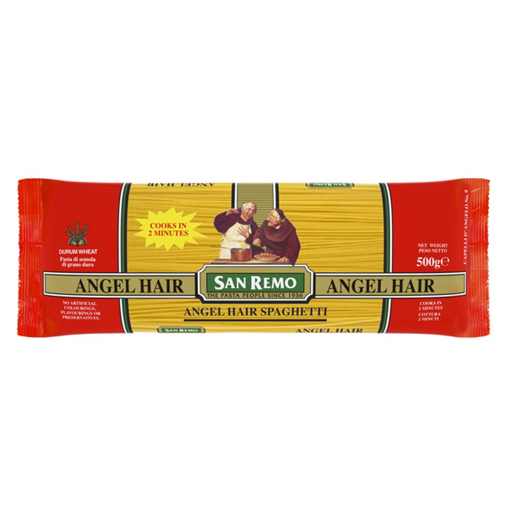 

San Remo Pasta Angel Hair Spaghetti 500 Gram