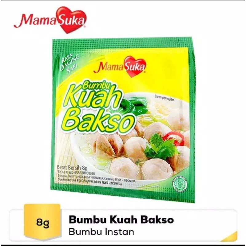 Jual Bumbu Kuah Bakso Mamasuka Sachet 8g Instan Renceng Satuan Shopee