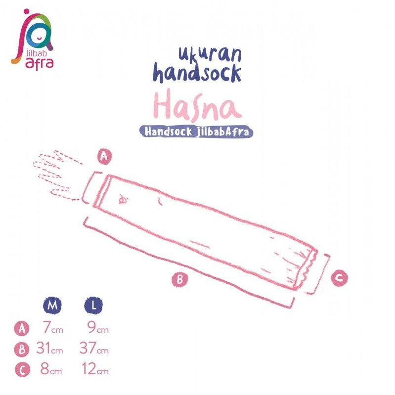 Handsock Jempol Merek Afra Hasna Baby  - Bahan Kaos Rayon HQ