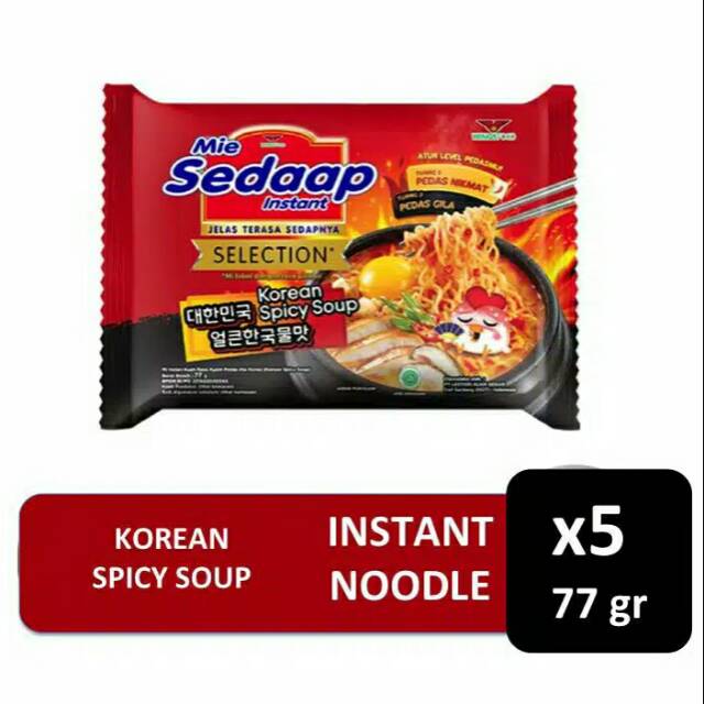 

Mie Sedaap 5 Pcs - Korean Spicy Soup