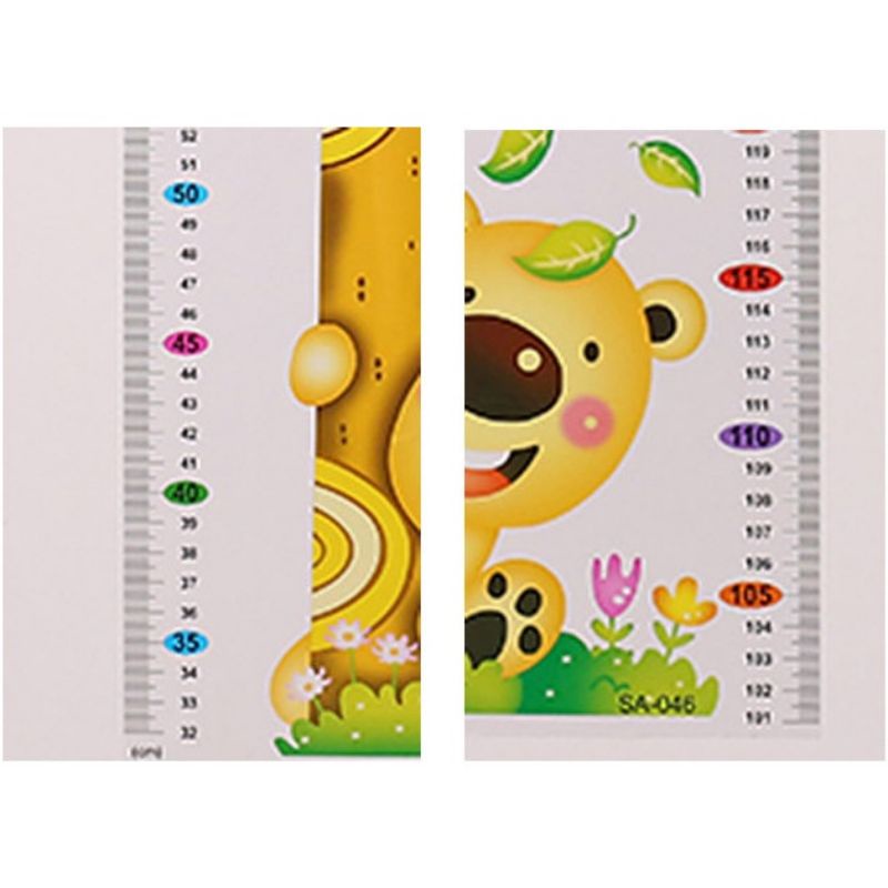 Stiker  Pengukur Badan &amp; Mata Stiker Dinding Jerapah Grafik Penggaris Tinggi Kamar Anak-anak Dekorasi Dinding Wallpaper Stiker