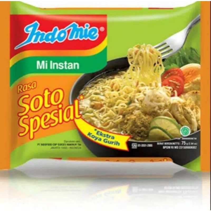 No Diet - Indomie Soto Spesial Mie Instan 75gr