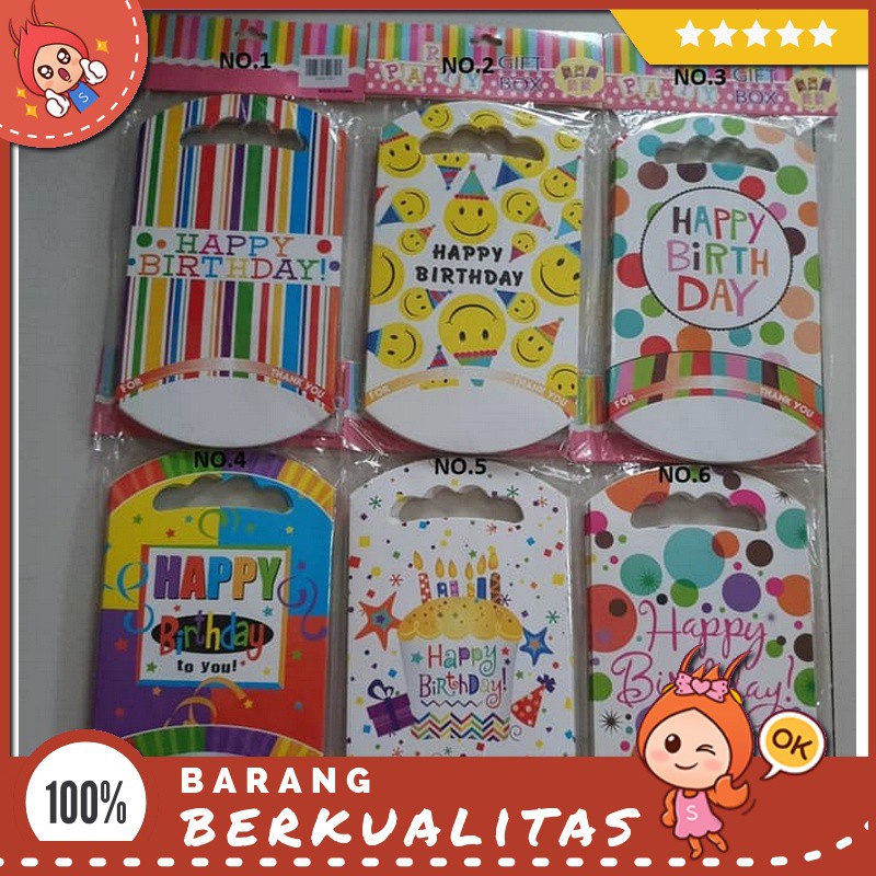 Jual Mainan Anak Kecil Keperluan Acara Gift Box Happy Birthday Box ...