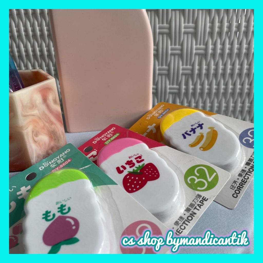 

Tip-Ex Gambar Buah Peach Penghapus Cair Pulpen Bisa COD