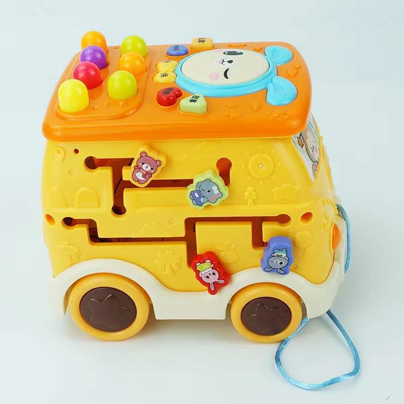 mainan montessori mobil multifungsi, multifunction car 12in1 free baterai