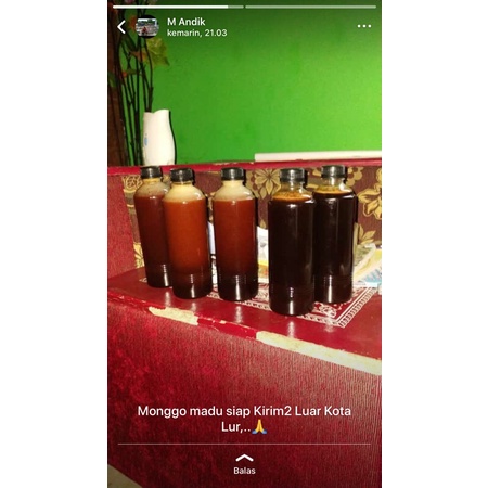 

Madu Hutan sumatra (sialang) ukuran besar 460ml