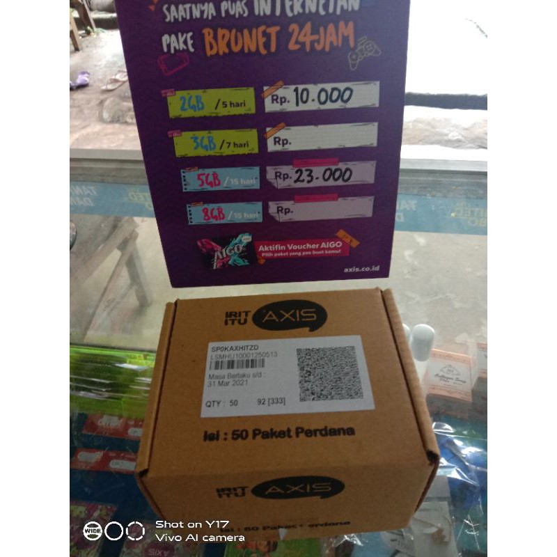 Kartu perdana axis 100GB