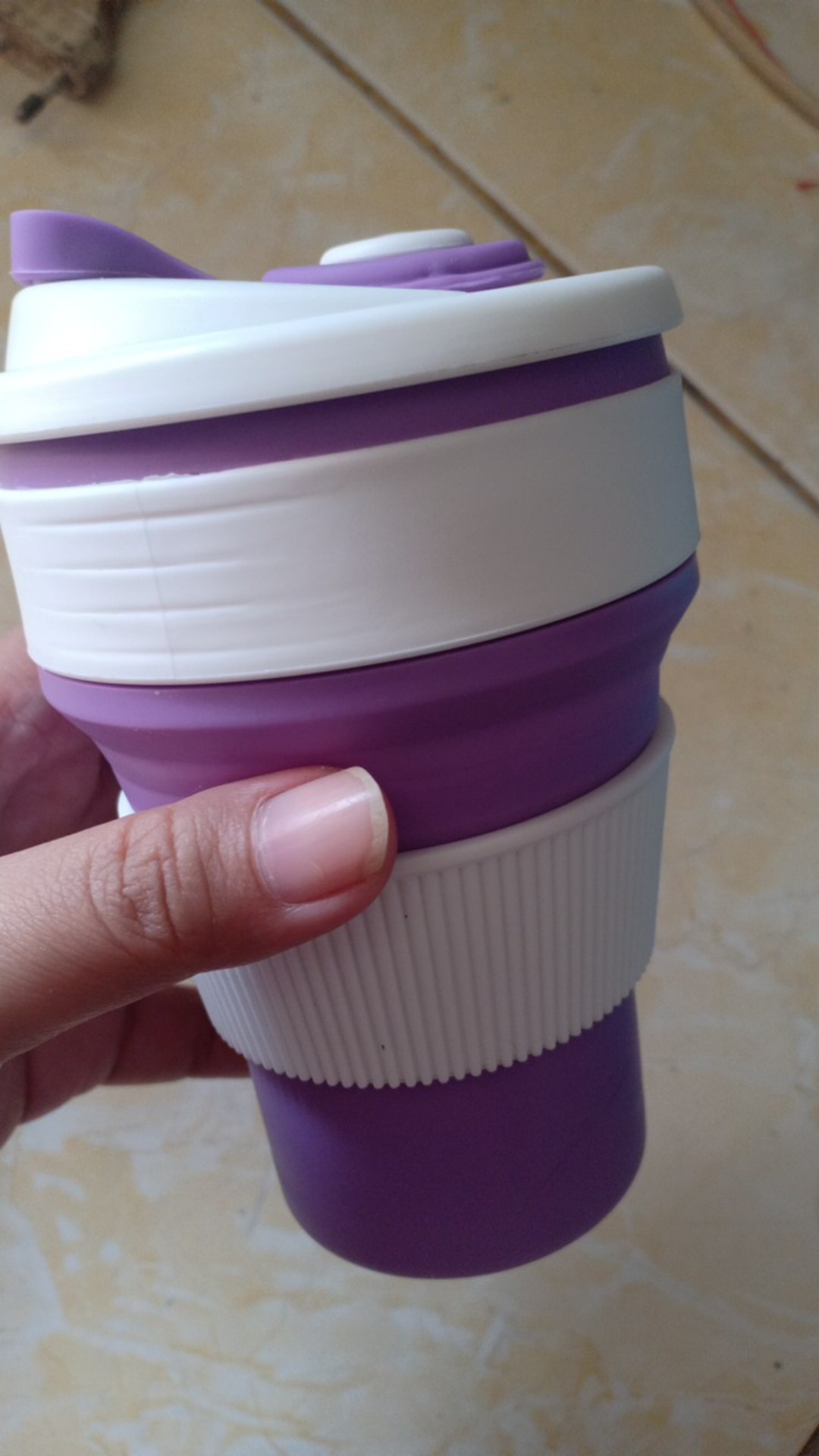 Foldable Cup / Gelas Lipat Multifungsi / Silicone Cup Sedotan -yoyosoo