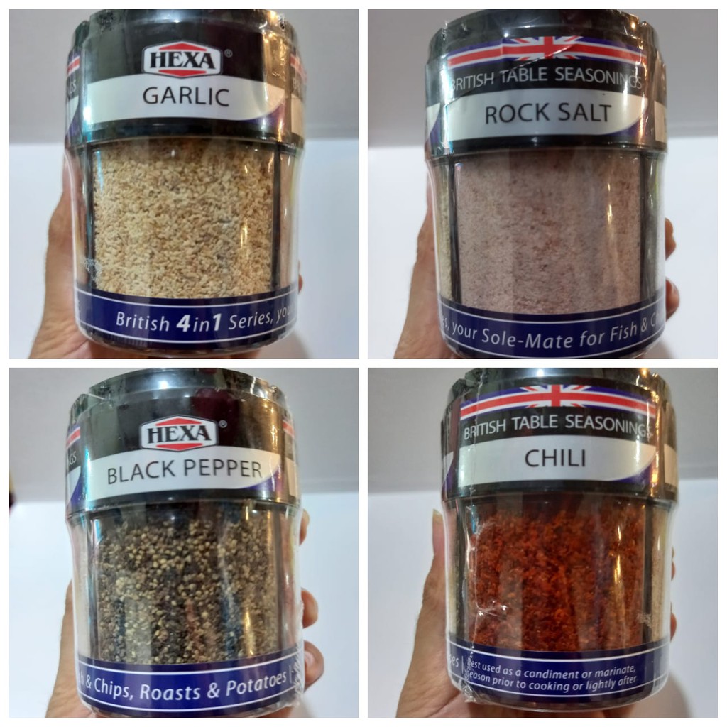 

Hexa British Table Seasonings (4 in 1)
