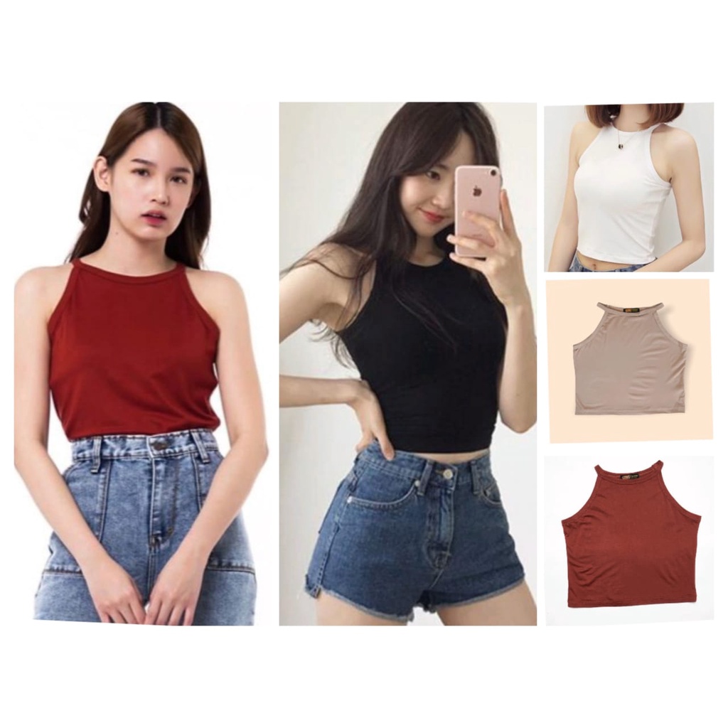 HUM - ZFS OOTD  Tanktop  Halter / Athela Tanktop PREMIUM / Singlet / Yukensi Wanita