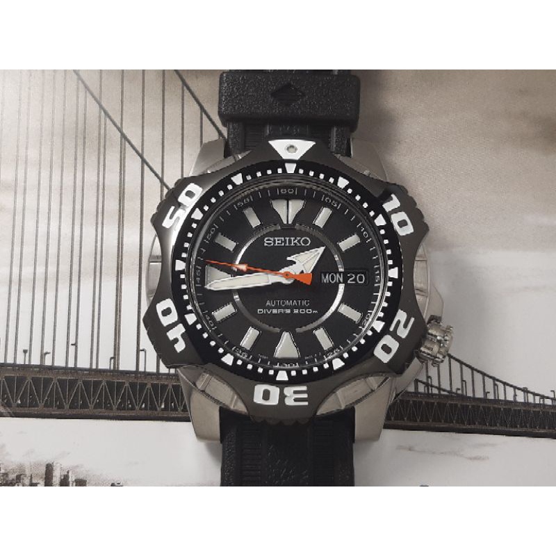 Rare Seiko Starfish SKZ283 Superior Star Monster Diver BlackDial Watch