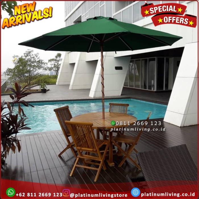 Kursi Payung Jati Kursi Meja Payung Taman, Kursi Tenda Jati Platinumliving Furniture Indonesia