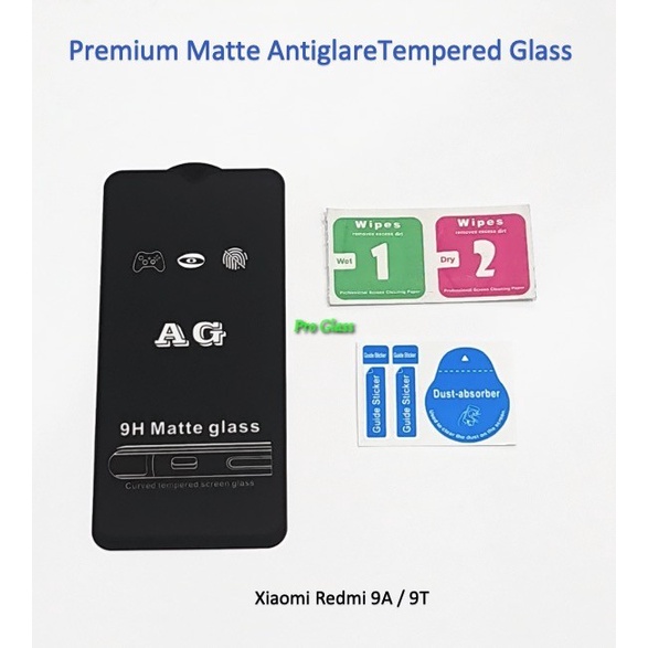 Xiaomi Redmi 9A 9T FULL COVER ANTI GLARE / DOFF Premium Tempered Glass