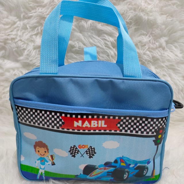 

Tas souvenir ultah custom tema ferrari f1