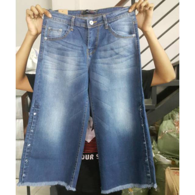 VJ KULOT JEANS KANCING BIOWASH 27 - 33
