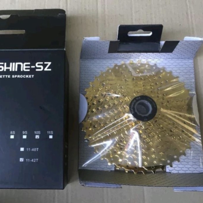 Sproket Shinsine gold 10 speed 11-42T berkwalitas