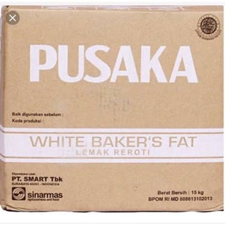 Mentega Putih Pusaka White Fat Shortening Lemak Reroti Serbaguna Karton 15kg Ready Shopee Indonesia