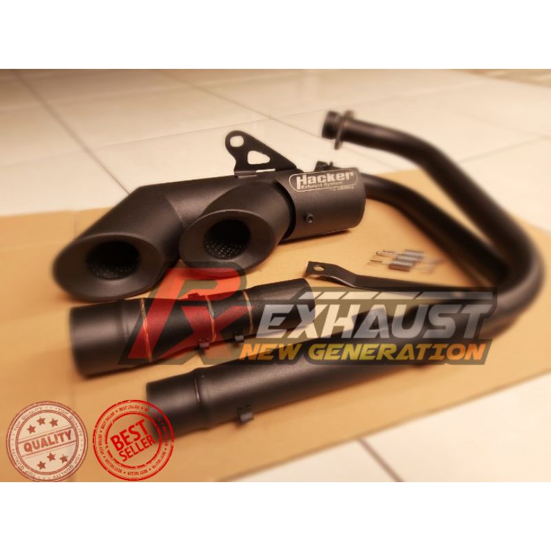 Knalpot Ninja 250 FI Karbu Z250 MT25 R25 Hacker Blackdope Model Toce Underbelly Full system PNP