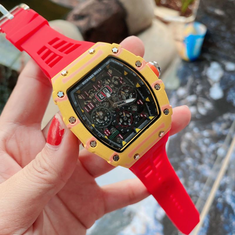 Jam Tangan R.M Jam Tangan Pria Rubber Stainliss Jam Tangan Fashion Pria