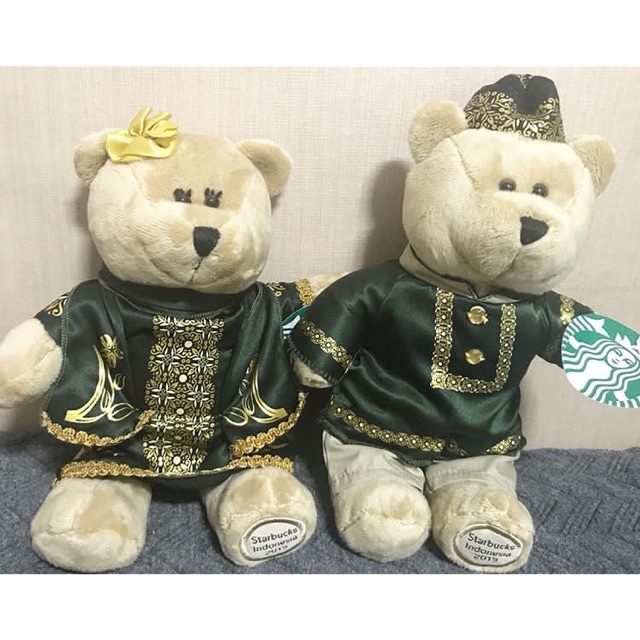 Starbucks bearista bear ramadhan 2019 indonesia sepasang