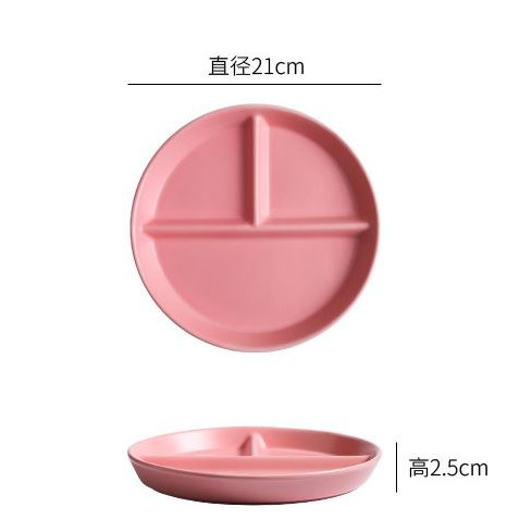 PP 28 Piring Keramik Skat Matte Porselin Piring datar Bulat Japan Korea Western Style Impor-5