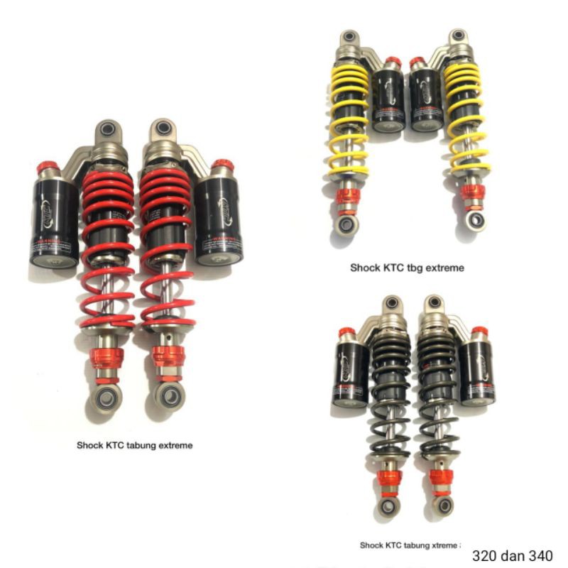 Shock Skok Bebek Tabung Atas KTC Extreme 320mm,340mm/Shock Ktc Original Gl,Mega Pro,Tiger, Murah