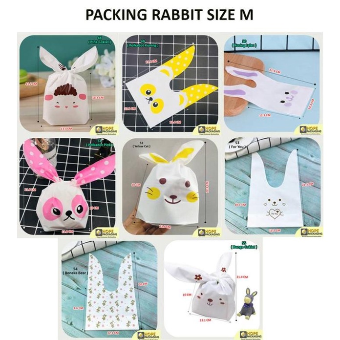 

20Pcs Packing Cookies Rabbit Ear Kemasan Bungkus Coklat Valentine M Terlaris!!! R33A