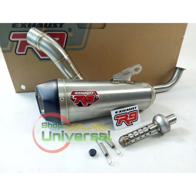 Knalpot R9 Nmax 150 Alpha Series/R9 knalpot racing alpha nmax new/old shopun21 Buru Order