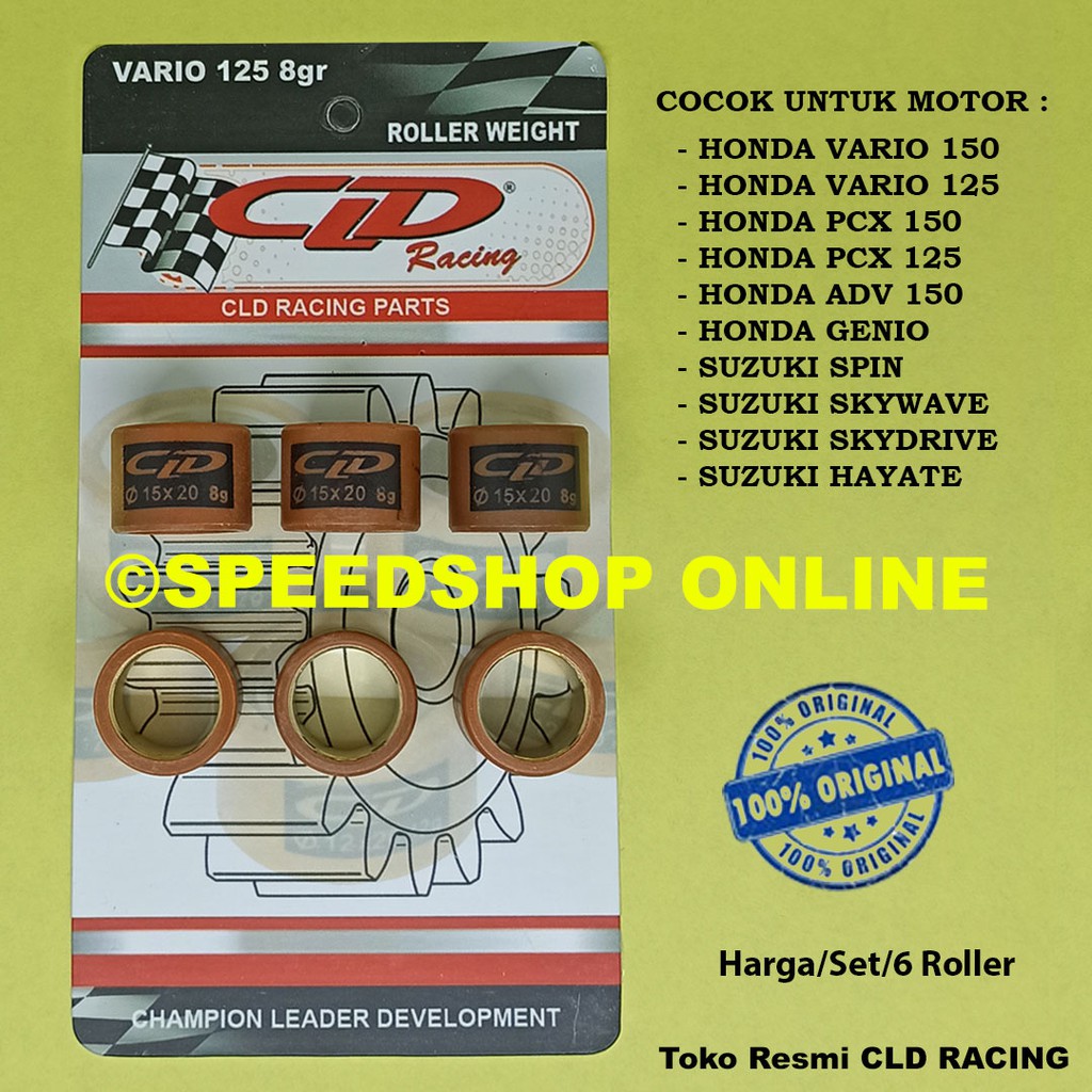 roller cld vario 125/150 PCX 125/150 ADV skywave genio beat 2020 spin skydrive 125 original 8 9 10 1