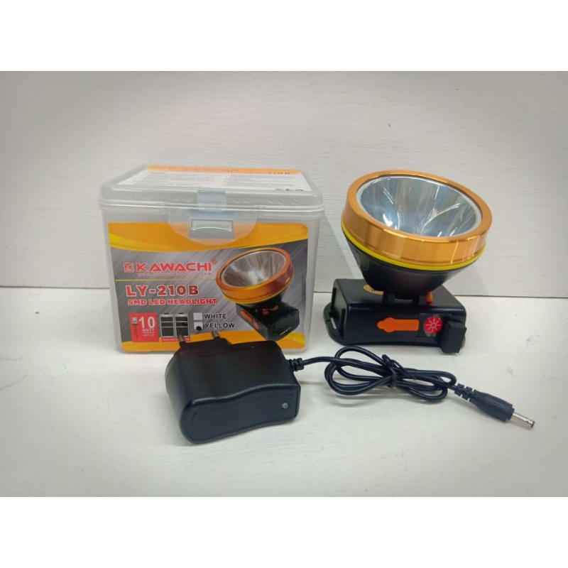 Senter lampu kepala/headlamp Kawachi 10watt LY 210B