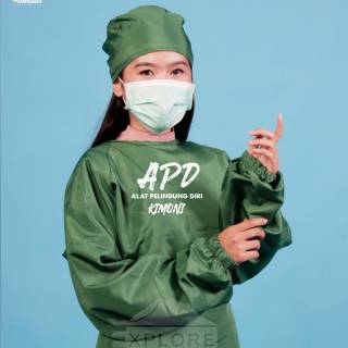 Surgical Gown Baju  Gown Baju APD Gaun  Kimoni Baju  Hazmat 