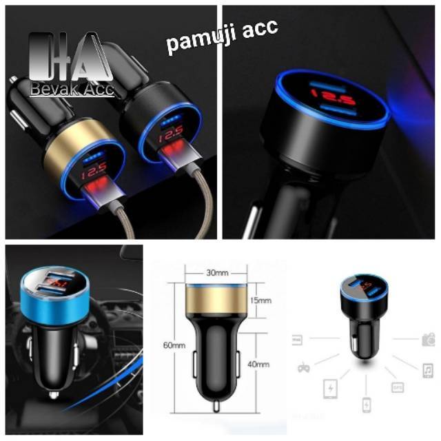 charger hp motor DUAL USB new Nmax lexi freego fazzio 125 scoopy new