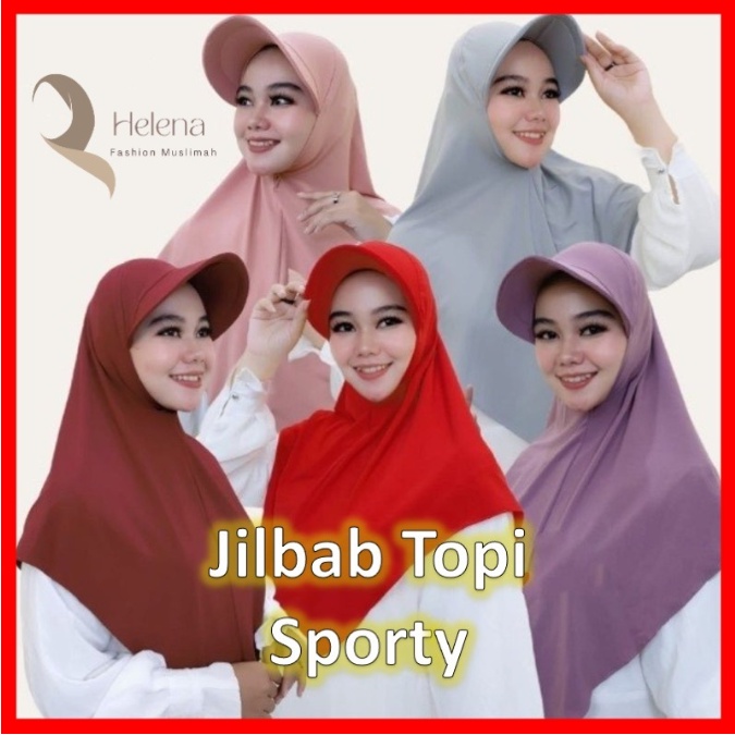 SMOOTH HIJAB Helena Hijab Topi Sporty