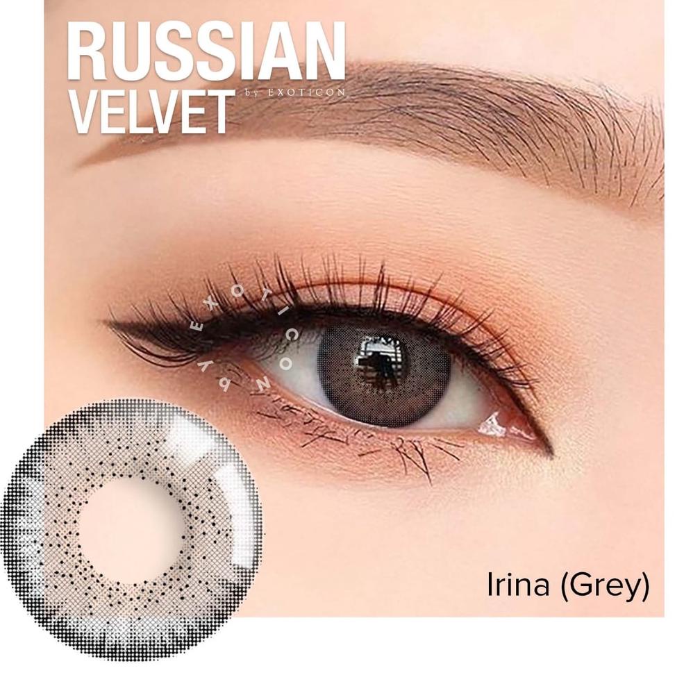 SOFTLENS MINUS RUSSIAN VELVET IRINA (GREY) & ELENA (LIGHT GREY) by EXOTICON - PLN.01Jl22o