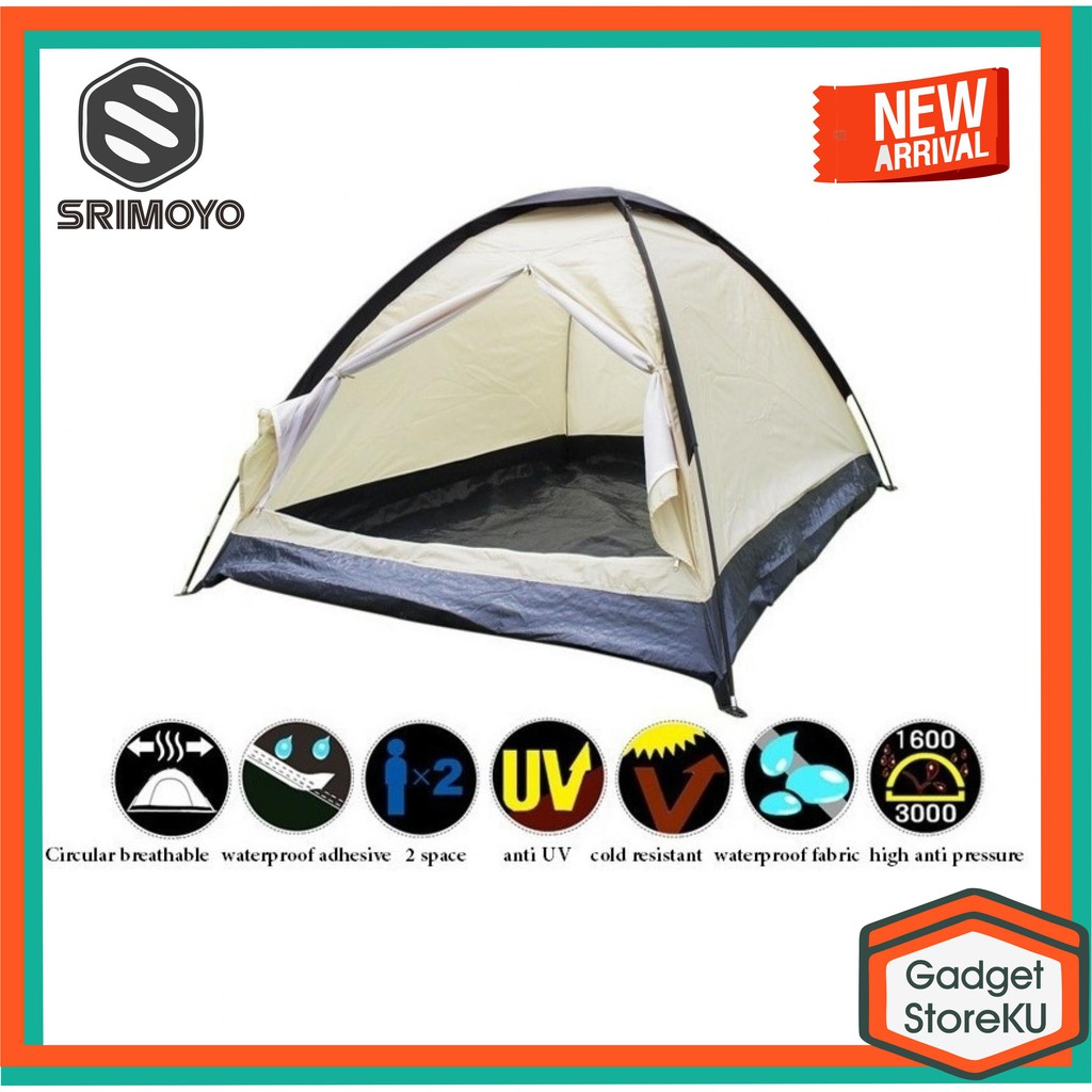 Tenda Camping Double Layer Door (Pintu)/ Tenda Outdoor/ Dome Camping Murah