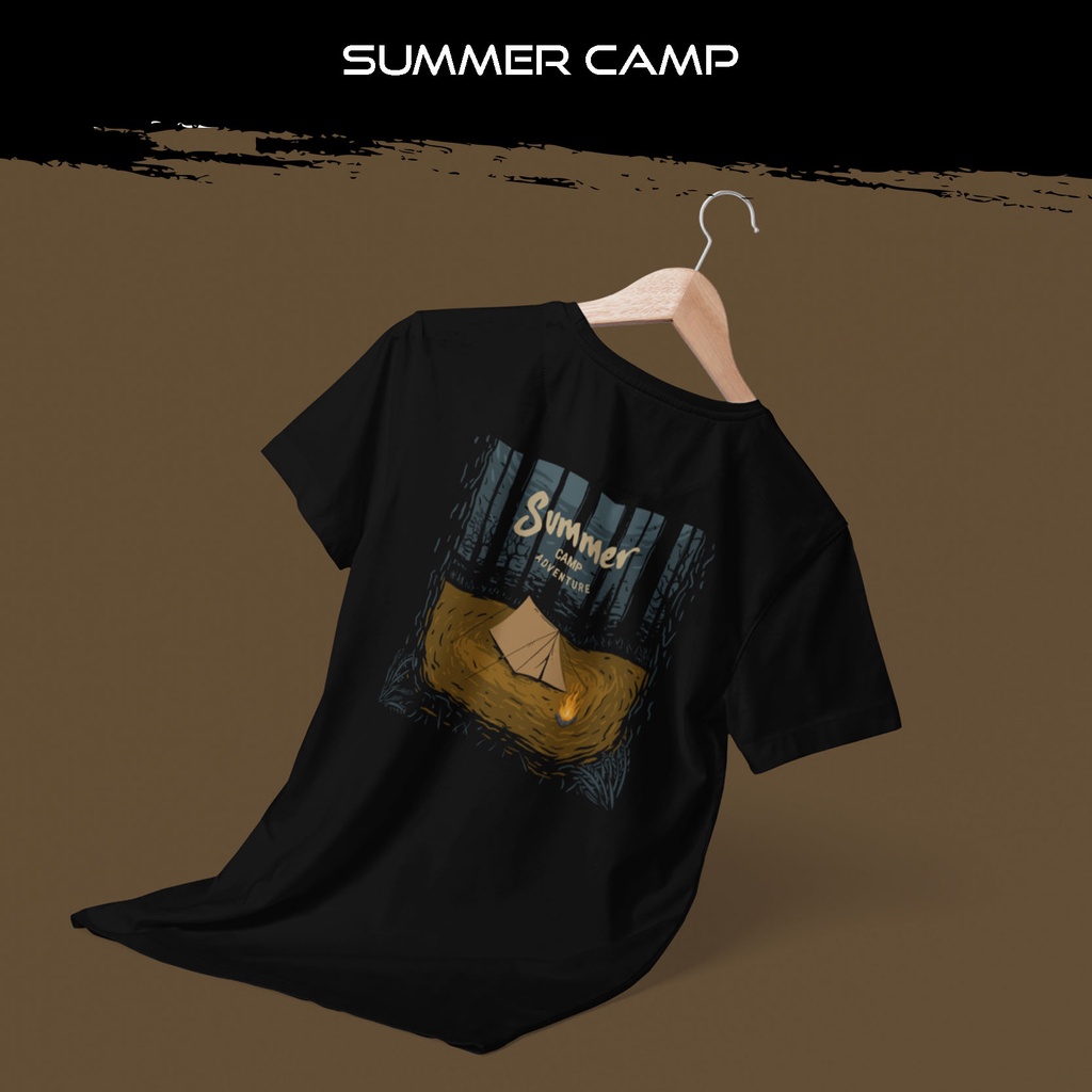 Kaos Pendaki Gunung "Summer Camp" - Kaos Pendaki Gunung/kaos Pendaki/Kaos Pendaki Indonesia/Pendaki 